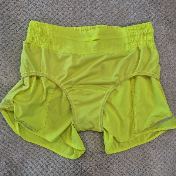 Lululemon Hotty Hot Short Size 6 Neon Green Athletic Shorts - Picture 4 of 6